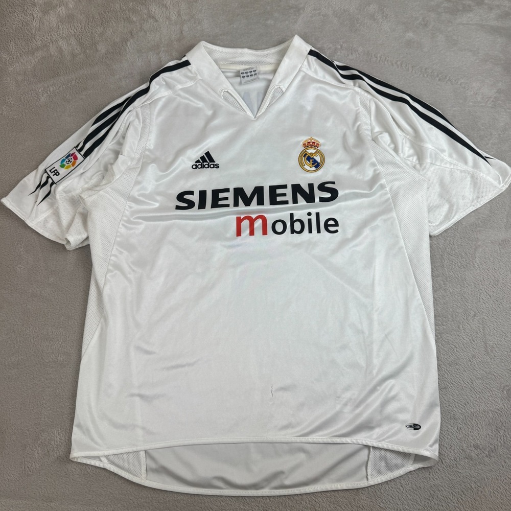 Vintage Adidas Real Madrid Ronaldo #9 Football Jersey Mens XL‎ White Preowned